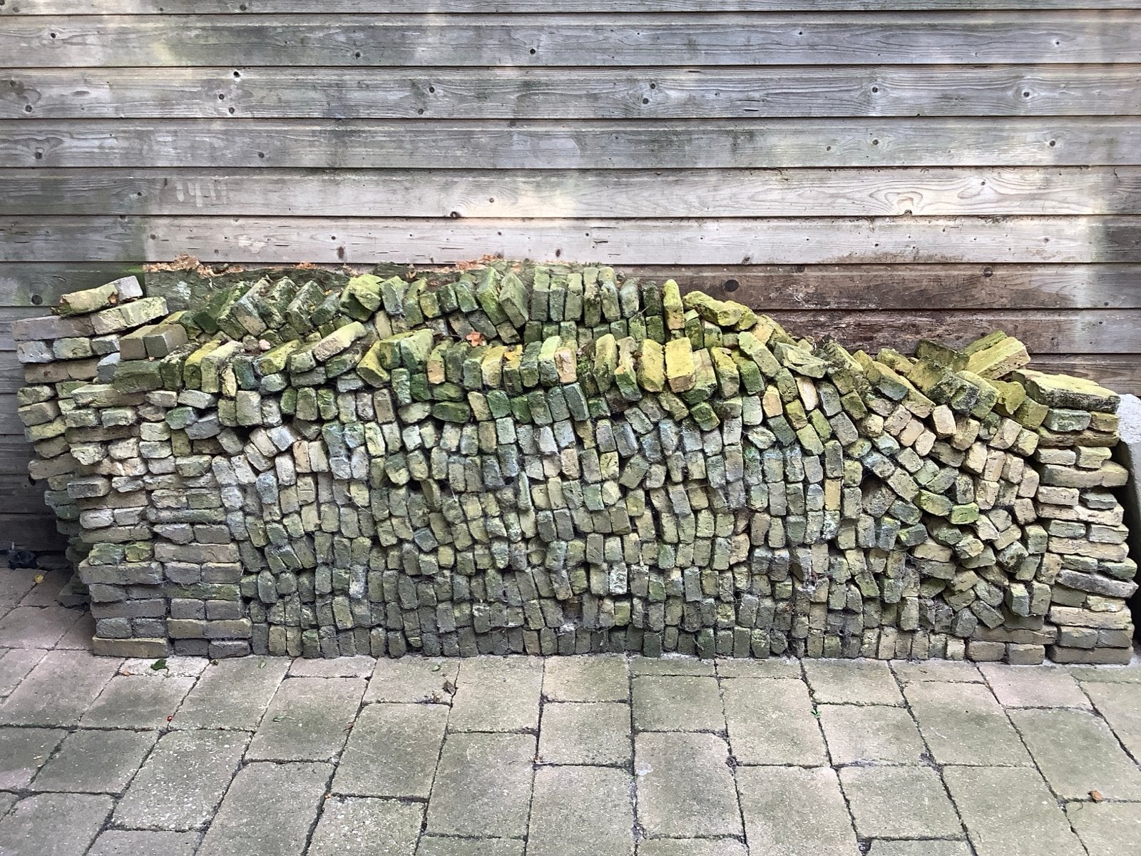 Gebruikte geeltjes voor tuinpad enz ., Tuin en Terras, Ophalen, Overige materialen, Gebruikt, Klinkers