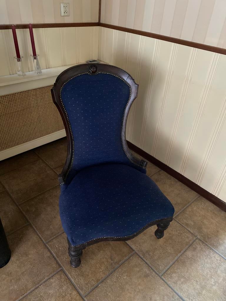 Breistoel mahoniehout, Antiek en Kunst, Antiek | Meubels | Stoelen en Banken, Ophalen