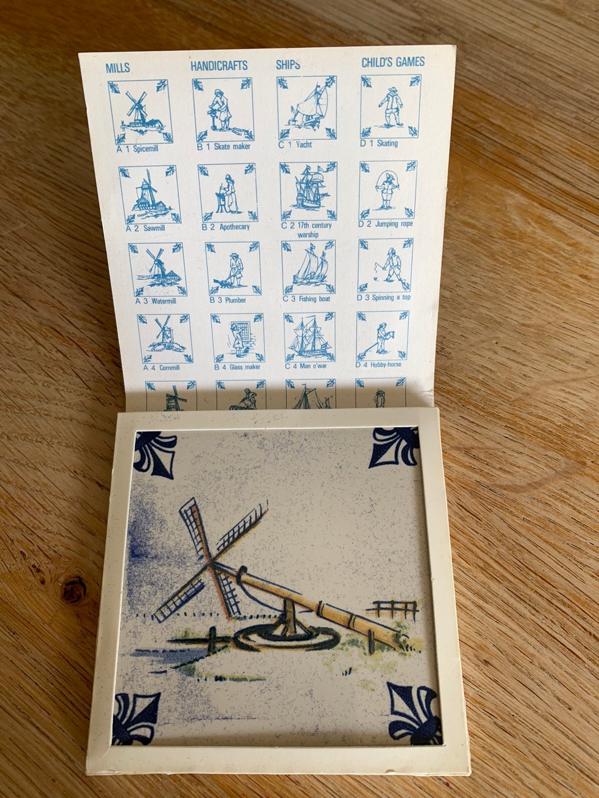 KLM business class tegeltje A6 Frisian watermill, Ophalen of Verzenden, Zo goed als nieuw