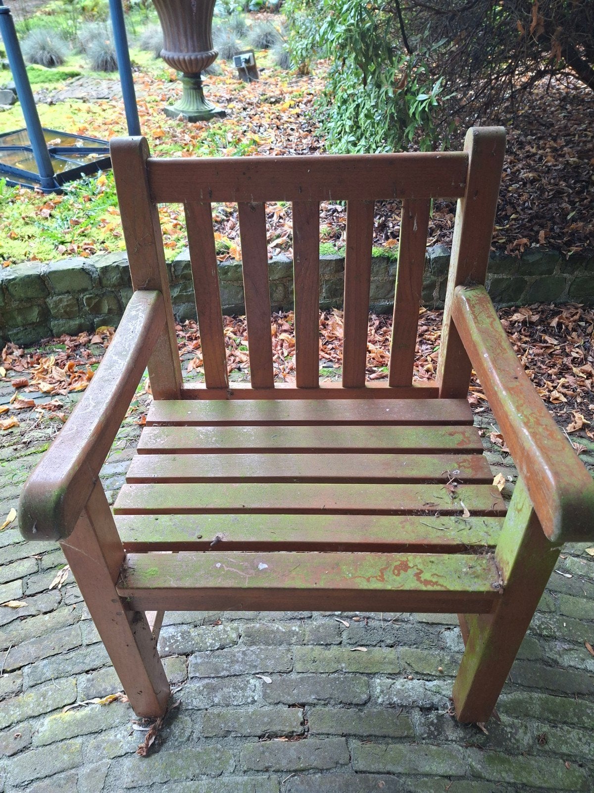 4 hardhouten tuinstoelen - Queen's Teak, Ophalen, Gebruikt, Hout