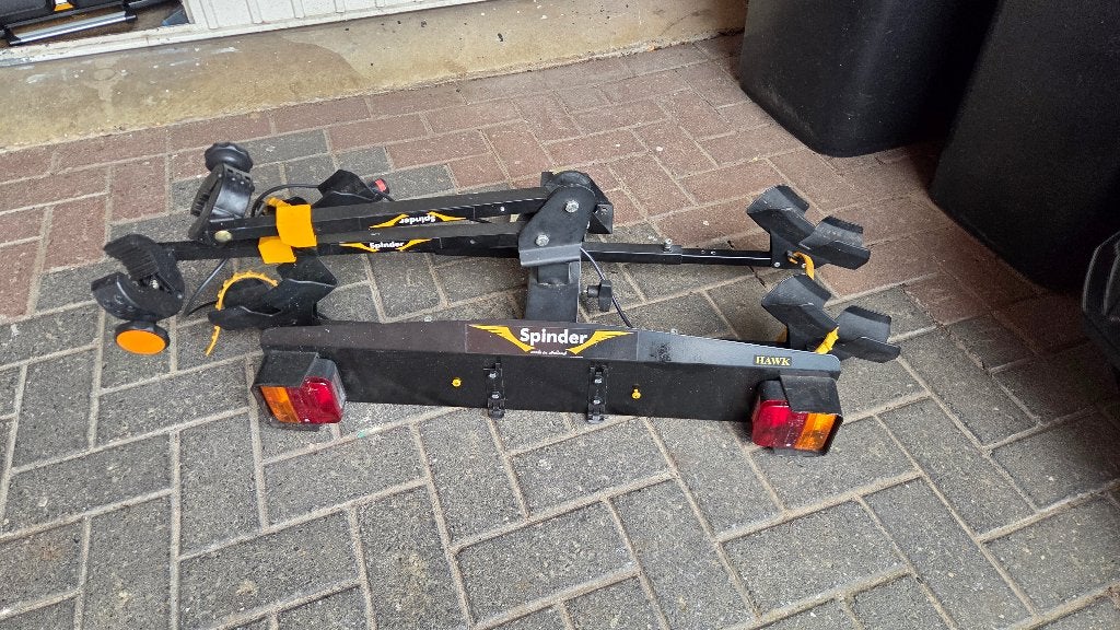 Spider fietsendrager, Ophalen, Elektrische fiets, Zo goed als nieuw, 2 fietsen