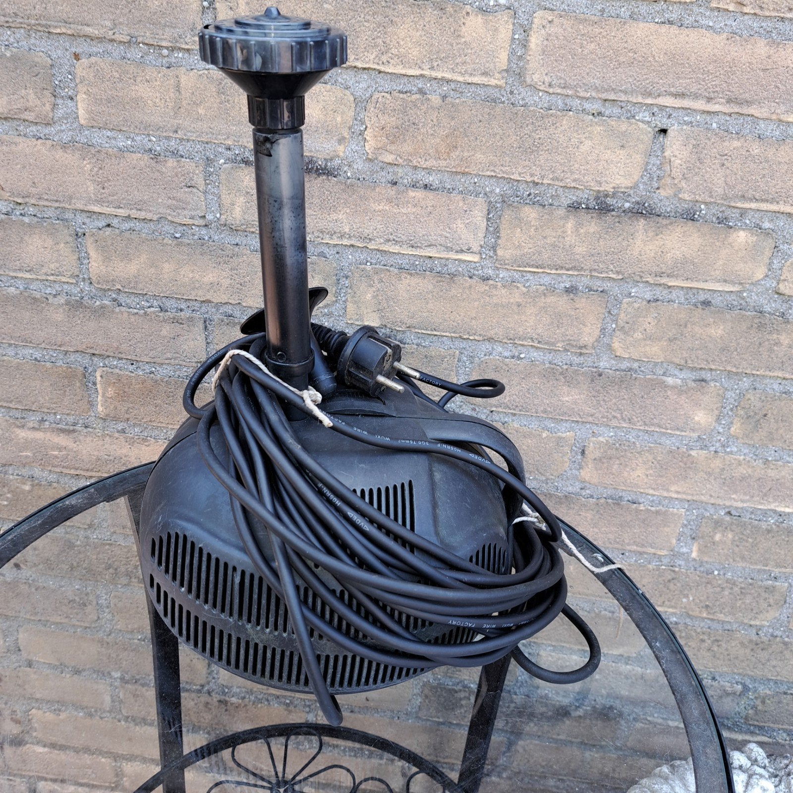 vijverpomp, Ophalen, Gebruikt