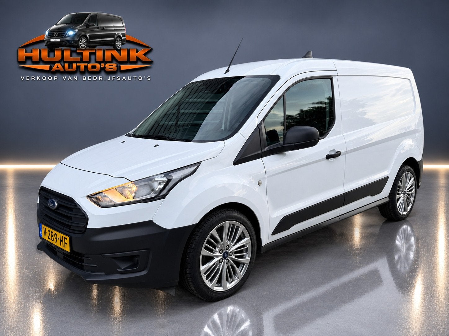 Ford Transit Connect 1.0 Benzine 100 PK L2 Maxi Airco LM, Auto's, Voorwielaandrijving, Elektrische ramen, Gebruikt, Wit