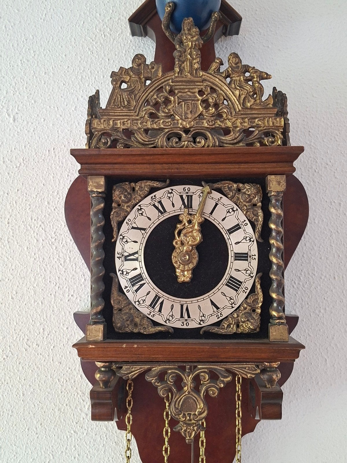 Antieke Friese Staartklok - Prachtig Decoratief Stuk, Antiek en Kunst, Ophalen