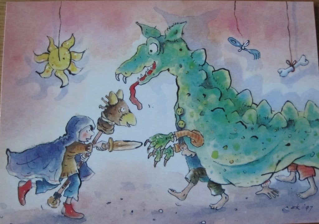 voor het kind - kinderen vechten met de draak - 1997 - nieuw, Verzenden, 1980 tot heden, Ongelopen, Overige thema's