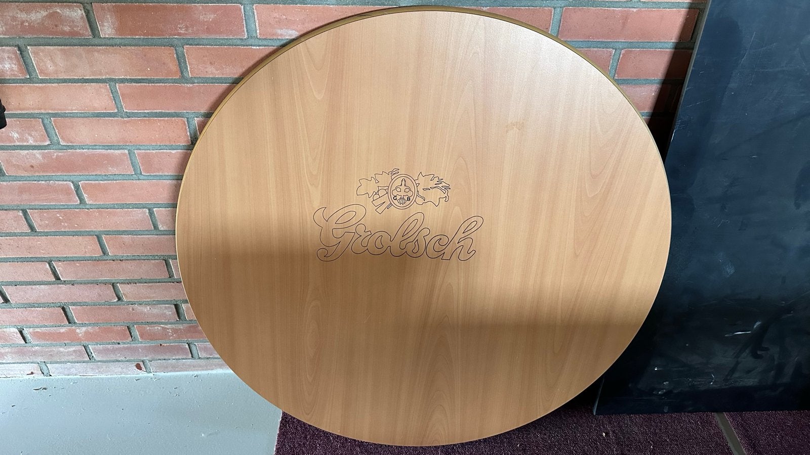 Rond Grolsch Tafelblad - 83 cm doorsnee, Huis en Inrichting, Tafelonderdelen, Ophalen, Gebruikt, 50 tot 100 cm, Rond