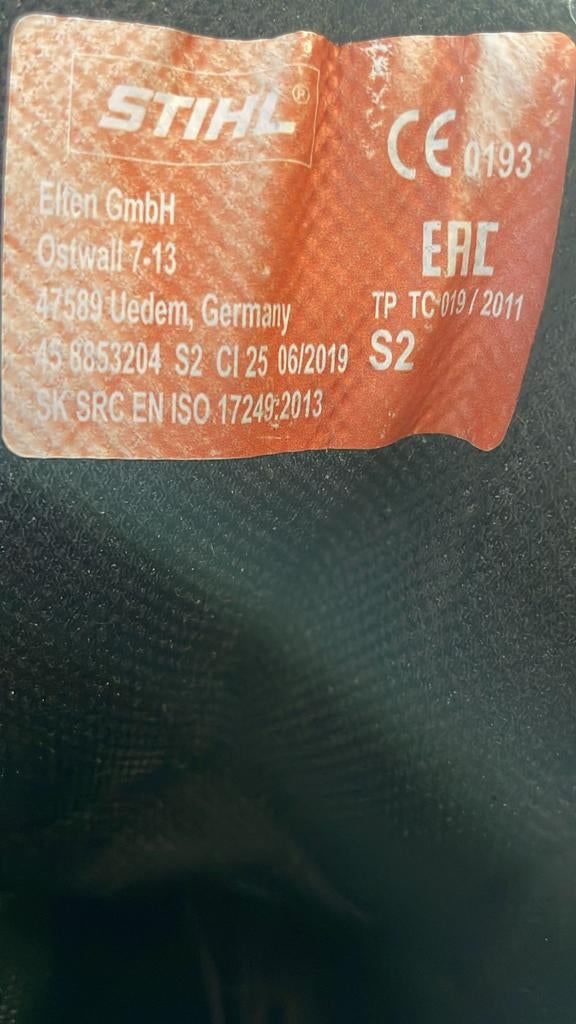 Stihl Werk Schoenen Maat 44 Nette Staat (voor kettingzaag ), Ophalen of Verzenden, Gebruikt