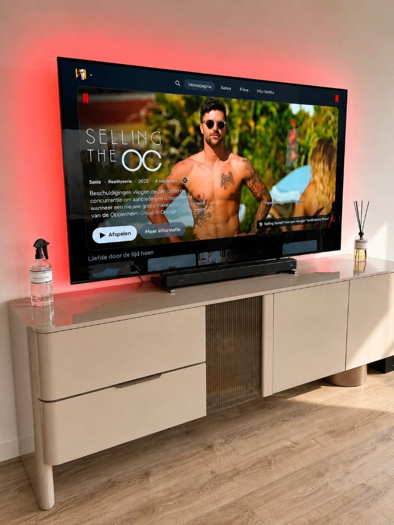 Philips 77OLED809 Ambilight OLED 77 inch + Samsung Soundbar, Ophalen, Philips, Zo goed als nieuw, 100 cm of meer