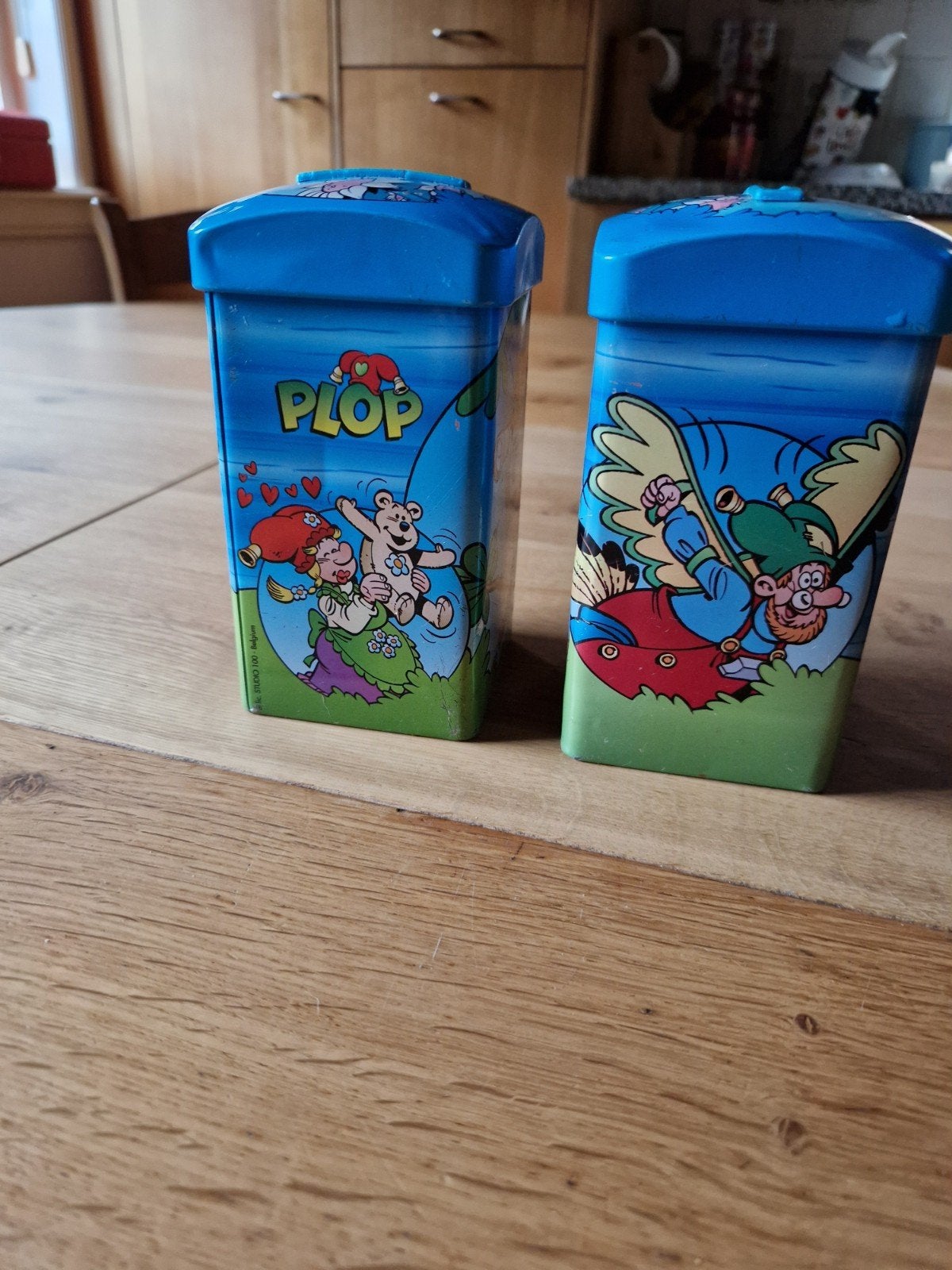 KABOUTER PLOP 🍄 SPAARBLIKKEN, Ophalen of Verzenden, Metaal of Blik, Overige thema's
