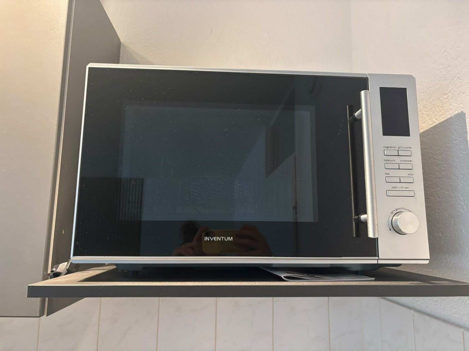 Inventum combi magnetron, Ophalen, Combimagnetron, Zo goed als nieuw, Vrijstaand