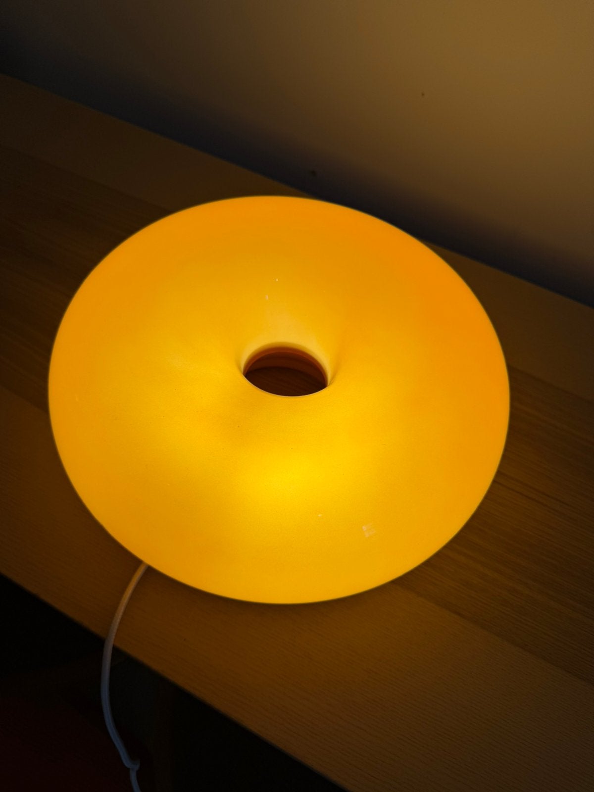 IKEA VARMBLIXT designlamp, Huis en Inrichting, Lampen | Tafellampen, Ophalen, Zo goed als nieuw, Glas, Minder dan 50 cm