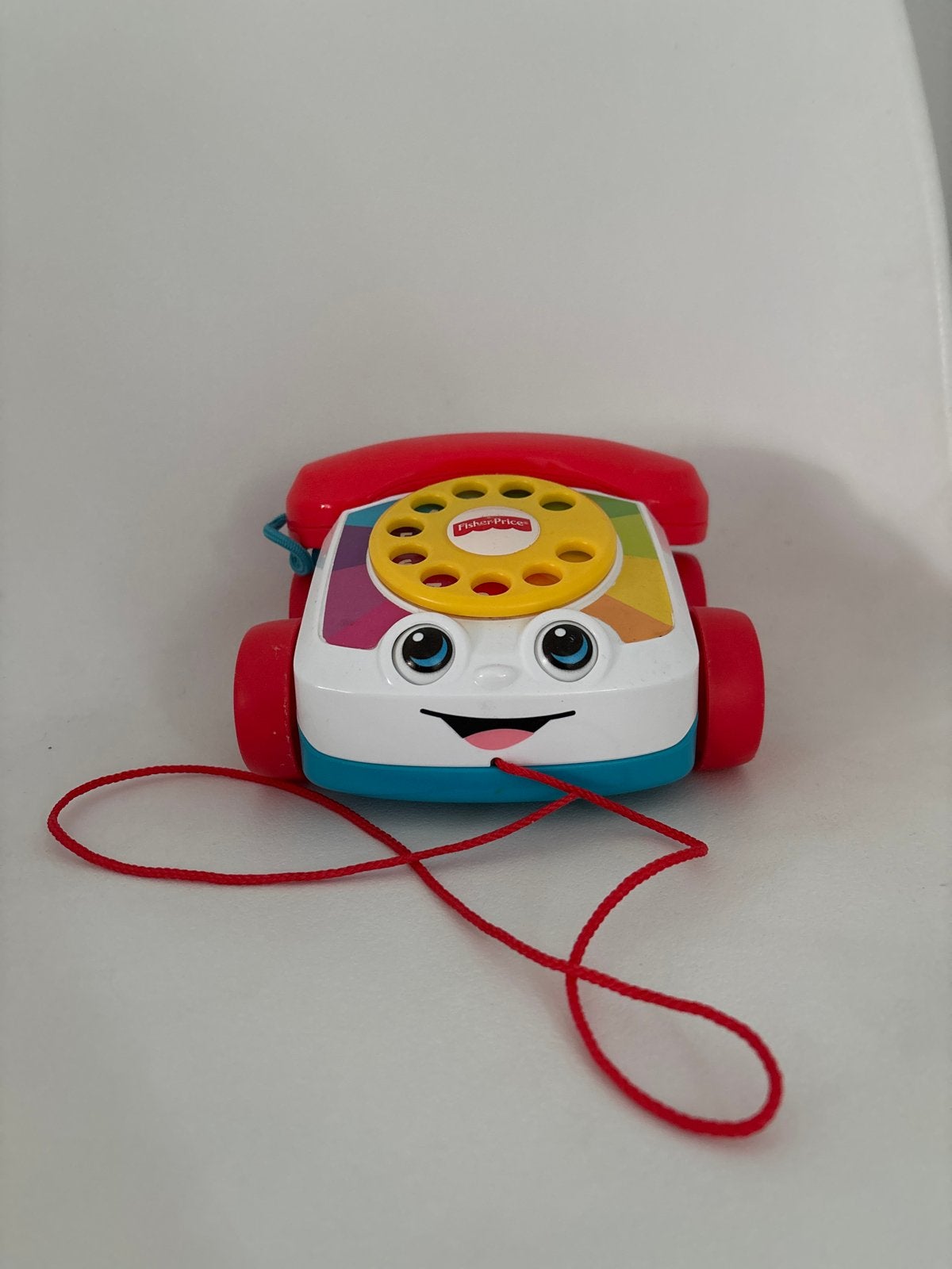 Fisher-Price Lachende Telefoon - Klassiek Speelgoed, Ophalen of Verzenden, Zo goed als nieuw, Duw- of Trekspeelgoed, Met geluid