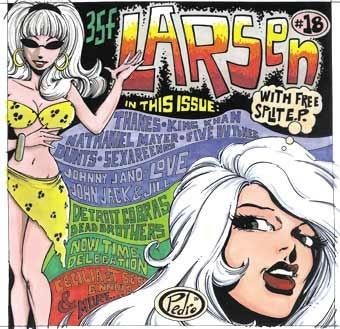 larsen magazine #18 + ep single- v/a -garage/punk/rockabilly, Verzenden, 7 inch, Zo goed als nieuw, Rock en Metal