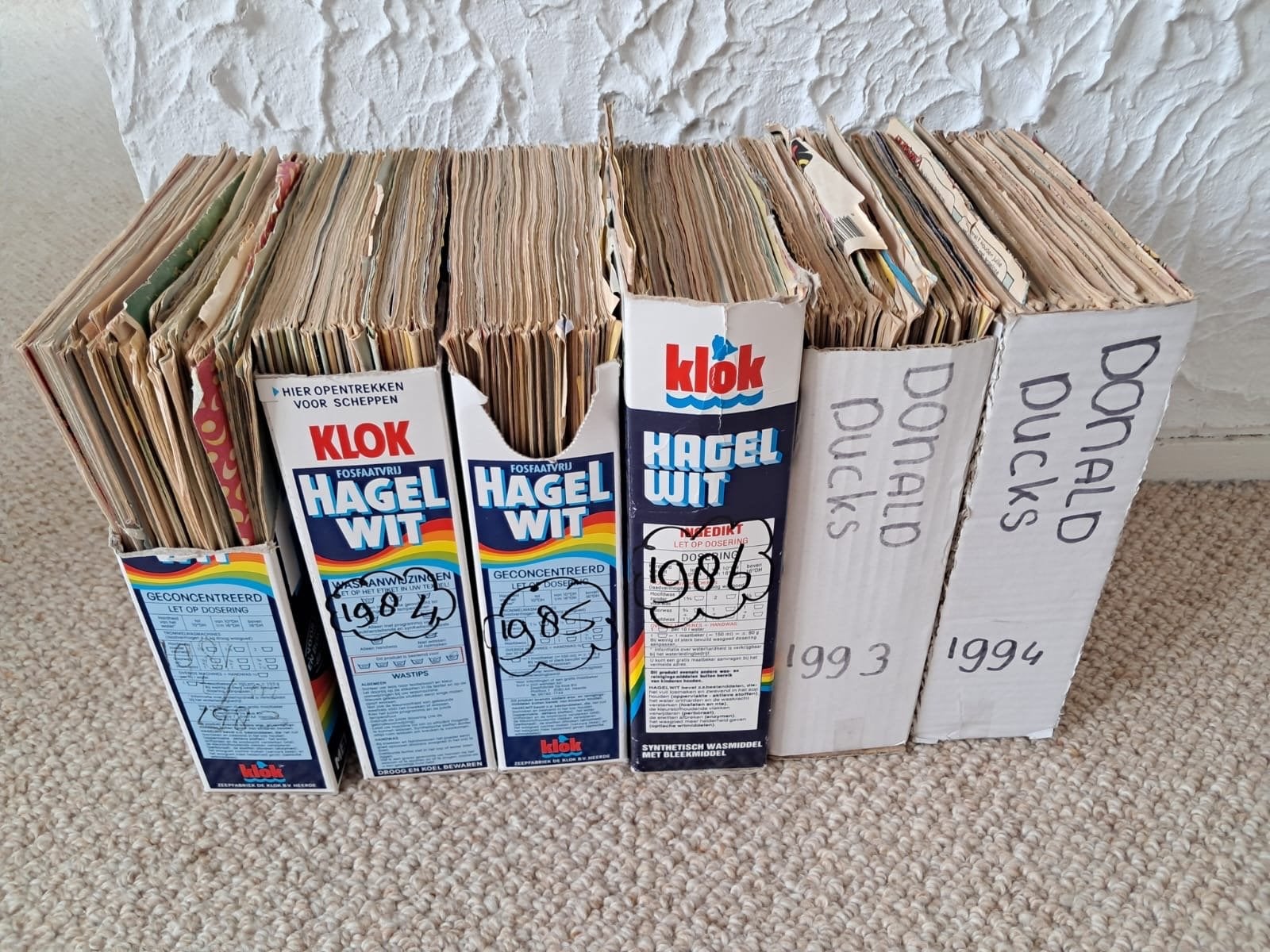 Donald Duck jaargangen 1980, 1984, 1985, 1993, 1994, 1997, 1, Boeken, Meerdere stripboeken, Ophalen of Verzenden, Gelezen