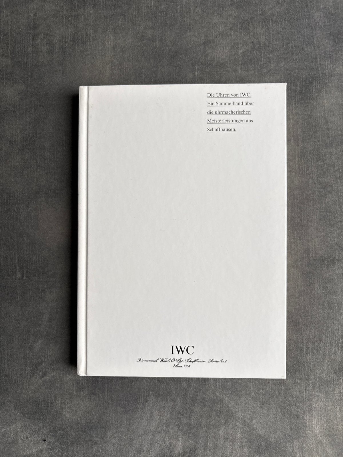 IWC Schaffhausen brochure 1996/1997 met prijslijst, Ophalen of Verzenden, Gelezen, Overige onderwerpen