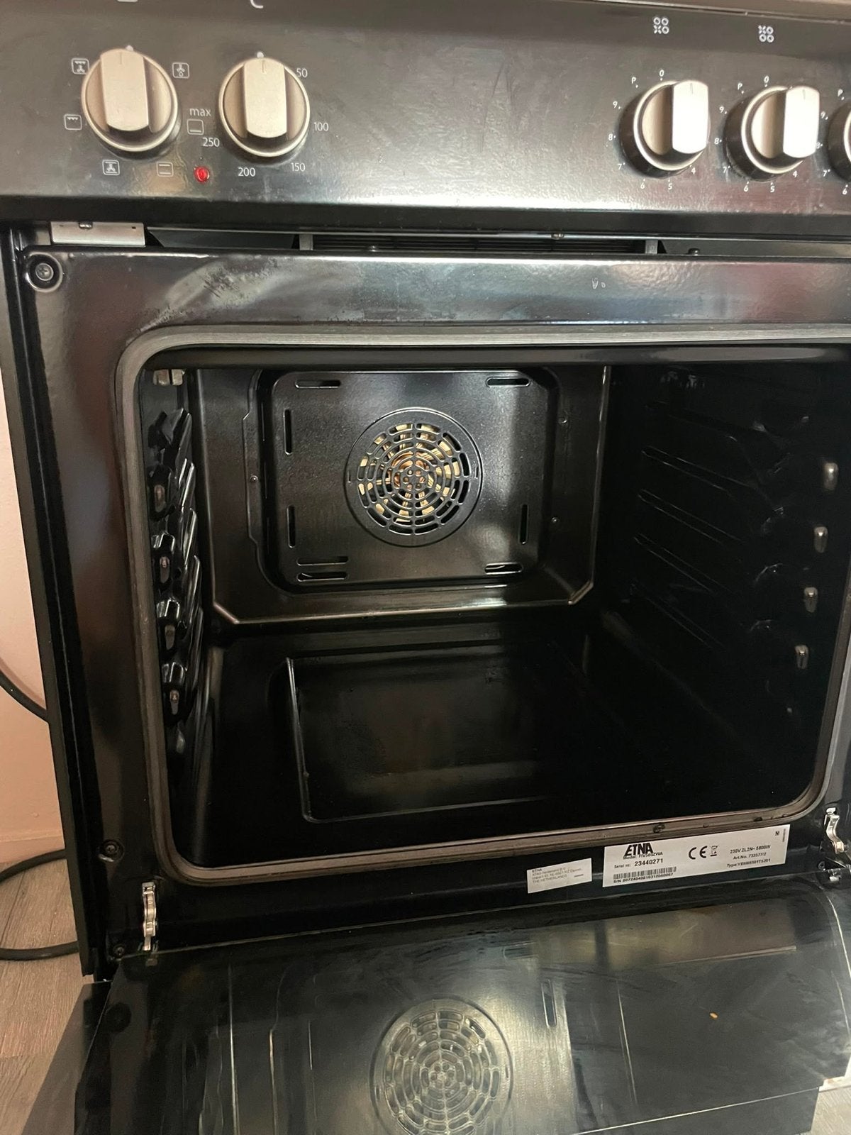 Etna Vrijstaande Oven met Kookplaat - Zo goed als nieuw, Ophalen, Oven, Hete lucht, Zo goed als nieuw