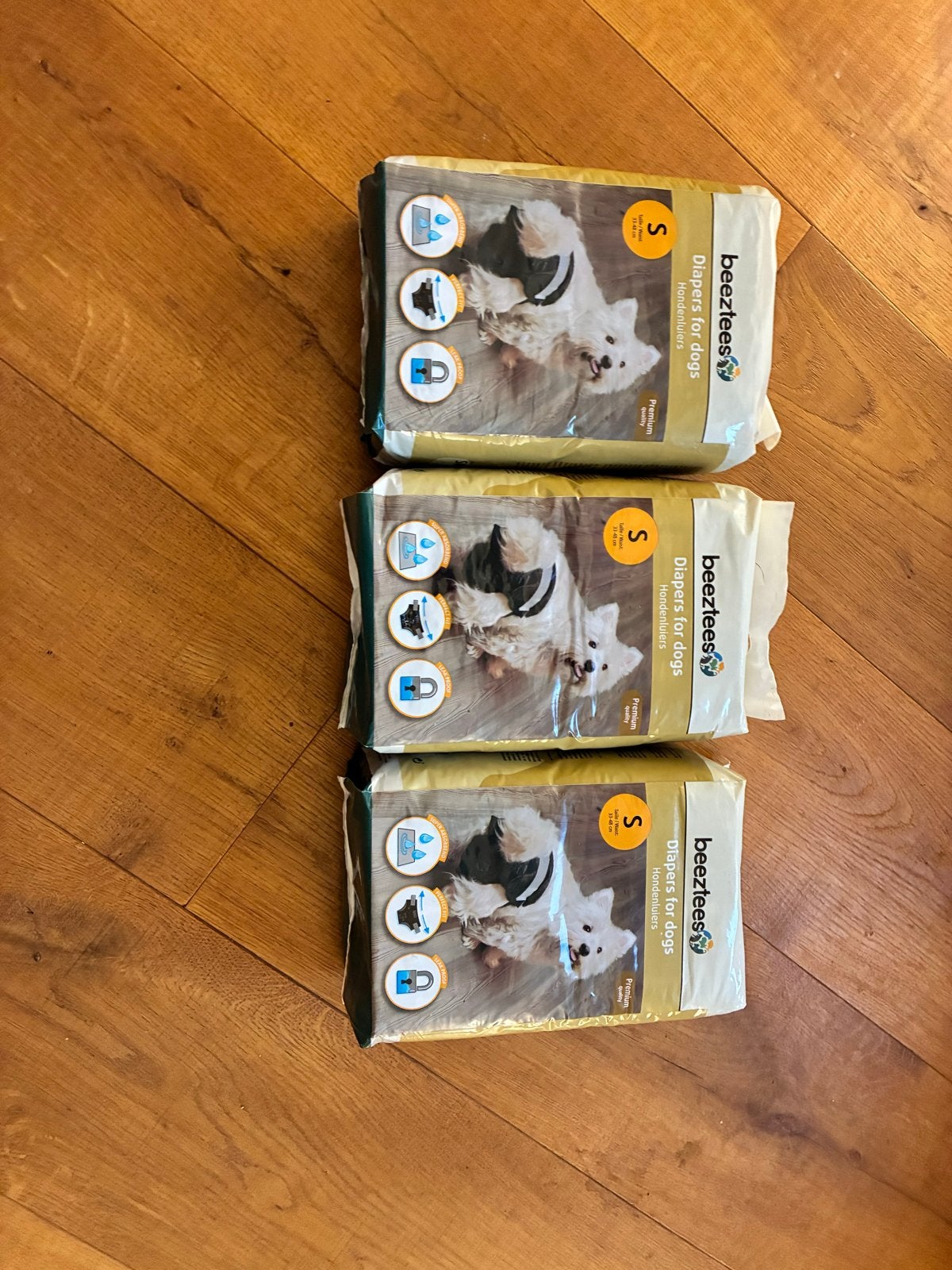 3 pakken hondenluiers maat S, Ophalen of Verzenden, Nieuw