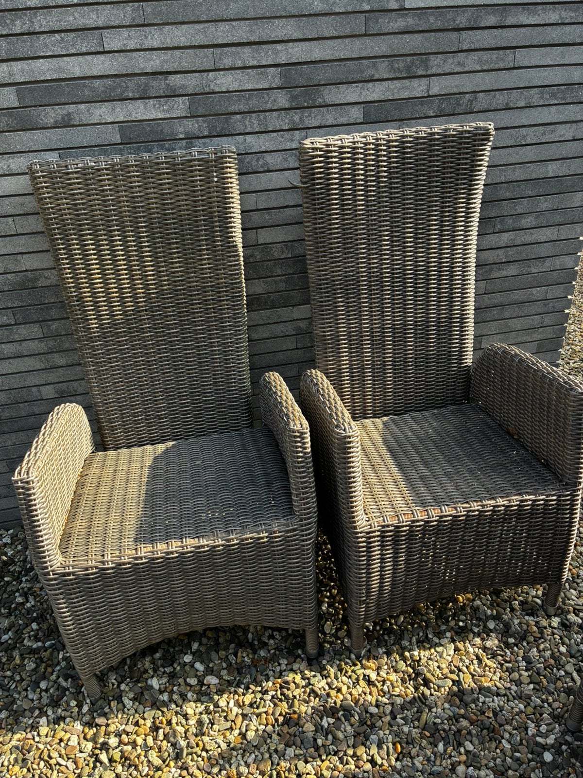 6 Intenso Di Leo dining tuinstoelen,Kees Smit,2 verstelbaar, Ophalen, Zo goed als nieuw, Wicker