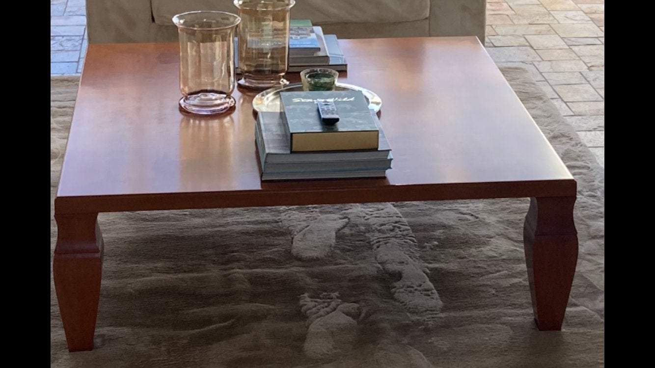 Giogetti Salontafel -120 x120 cm,Stijlvol en Tijdloos Design, 100 tot 150 cm, Zo goed als nieuw, Minder dan 50 cm, Rechthoekig