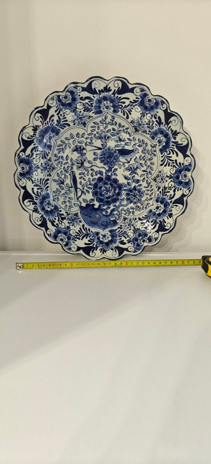Antiek Delfts Blauw Wandbord - Handgeschilderd, Ophalen of Verzenden