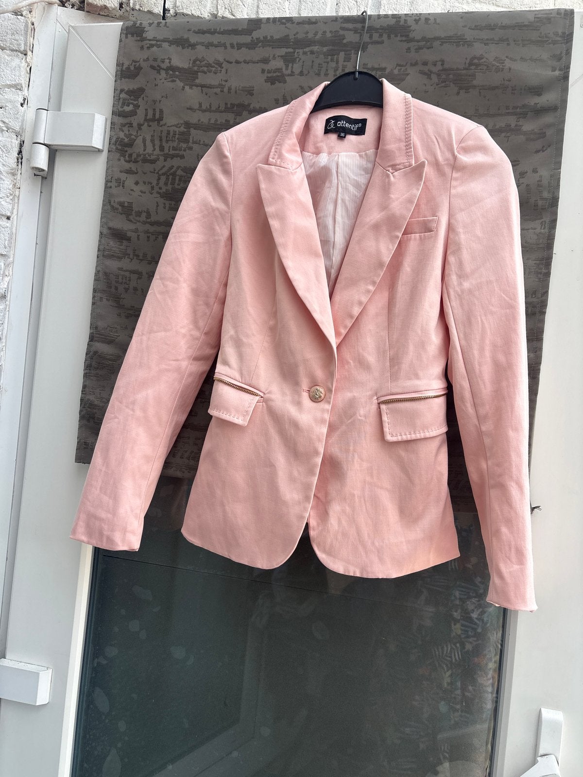 Roze blazer van Attentif, Kleding | Dames, Maat 38/40 (M), Nieuw, Ophalen of Verzenden, Jasje