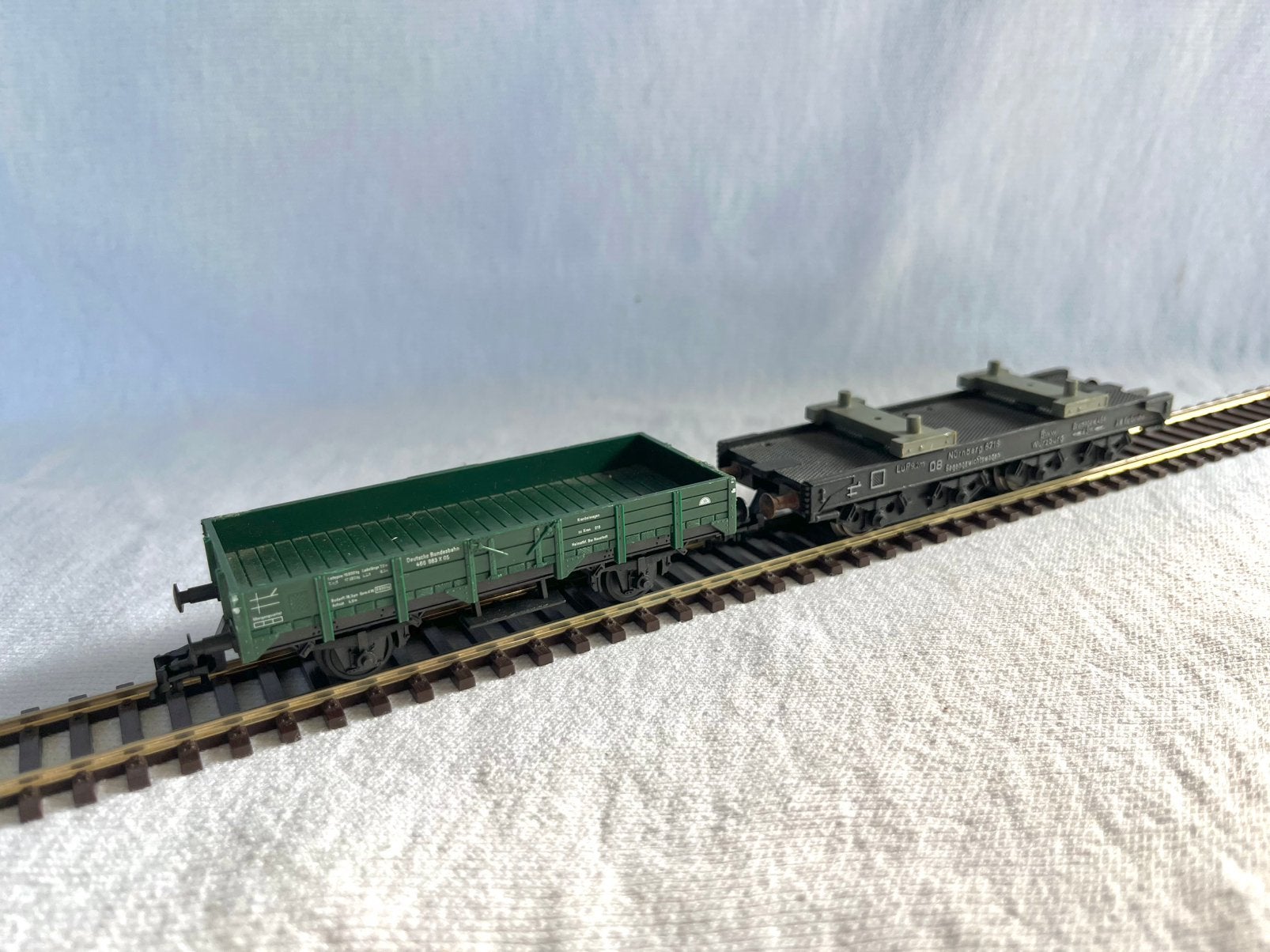 Fleischmann bijwagens Krupp-Ardelt kraanwagen, Gebruikt, Gelijkstroom, Fleischmann, Wagon