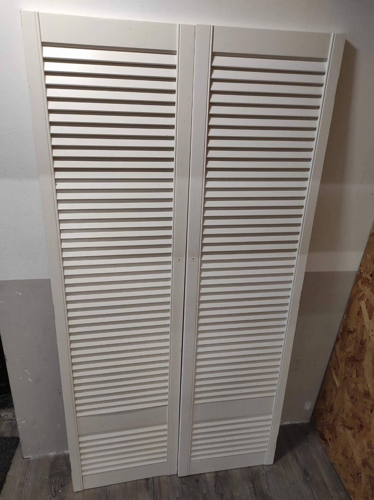 Louvredeurtjes/vouwdeur met lamellen, Ophalen, Gebruikt, Minder dan 80 cm, Binnendeur