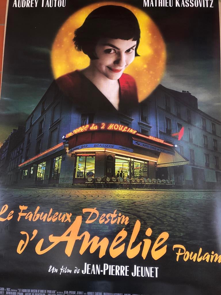 Le Fabuleux Destin d'Amélie Poulain Filmposter, Alle leeftijden, Ophalen of Verzenden, Gebruikt, Frankrijk