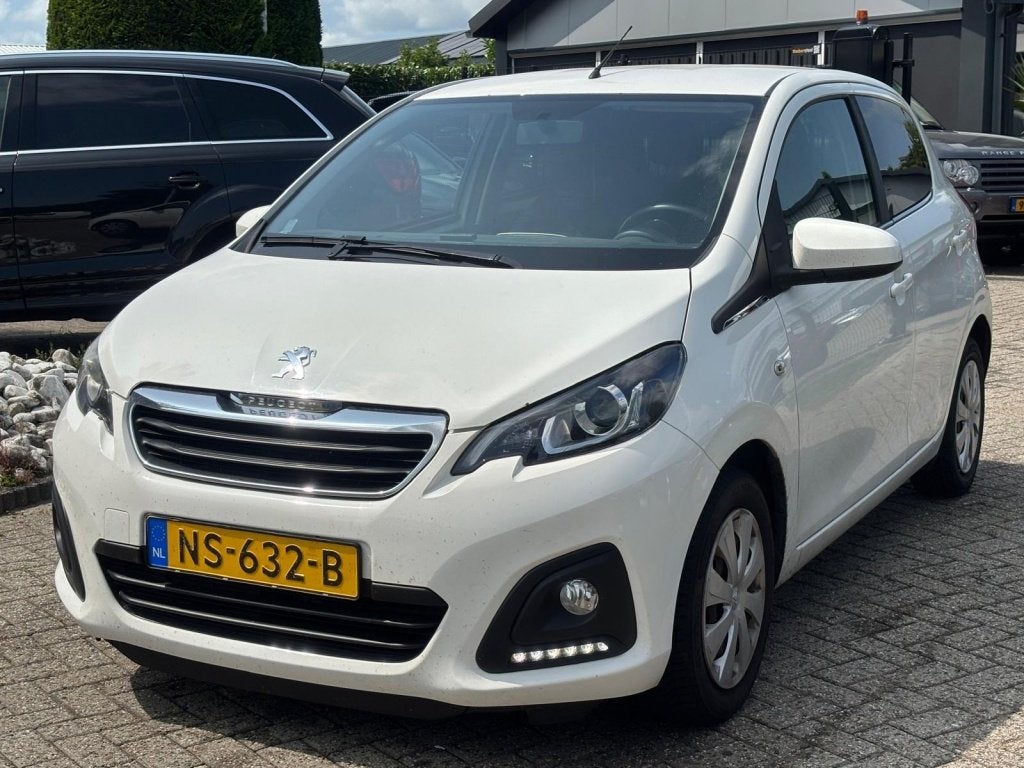 Peugeot 108 1.0 Benzine Automaat 2017 Wit 5-Deurs LED Airco, Auto's, Peugeot, Automaat, Stof, Gebruikt, Euro 6