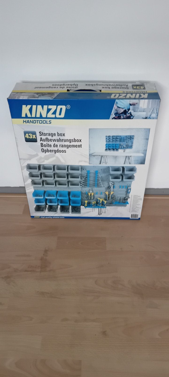 Kinzo Opbergdoos - 43-delige Opbergbox voor Gereedschap, Ophalen of Verzenden, Nieuw, Gereedschapsopslag