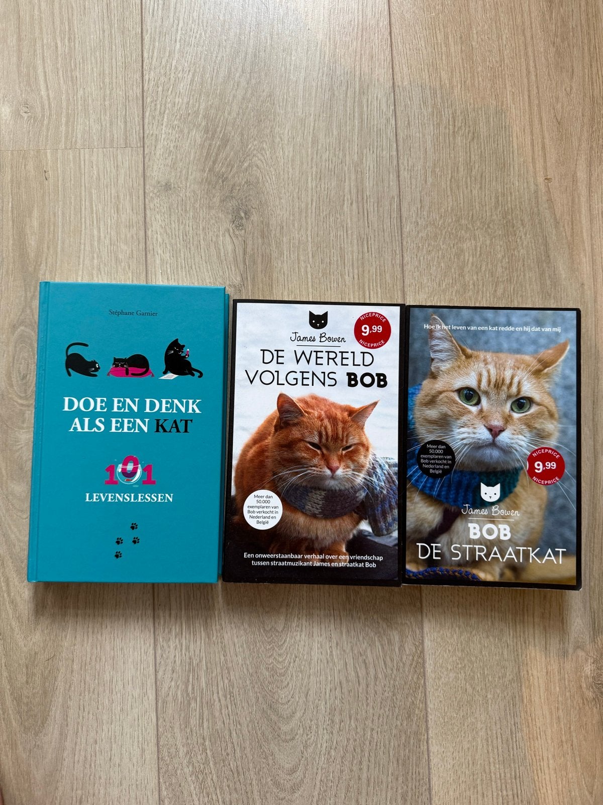 3 Kattenboeken: Doe en Denk als een Kat & James Bowen, Boeken, Ophalen of Verzenden, Gelezen, Katten