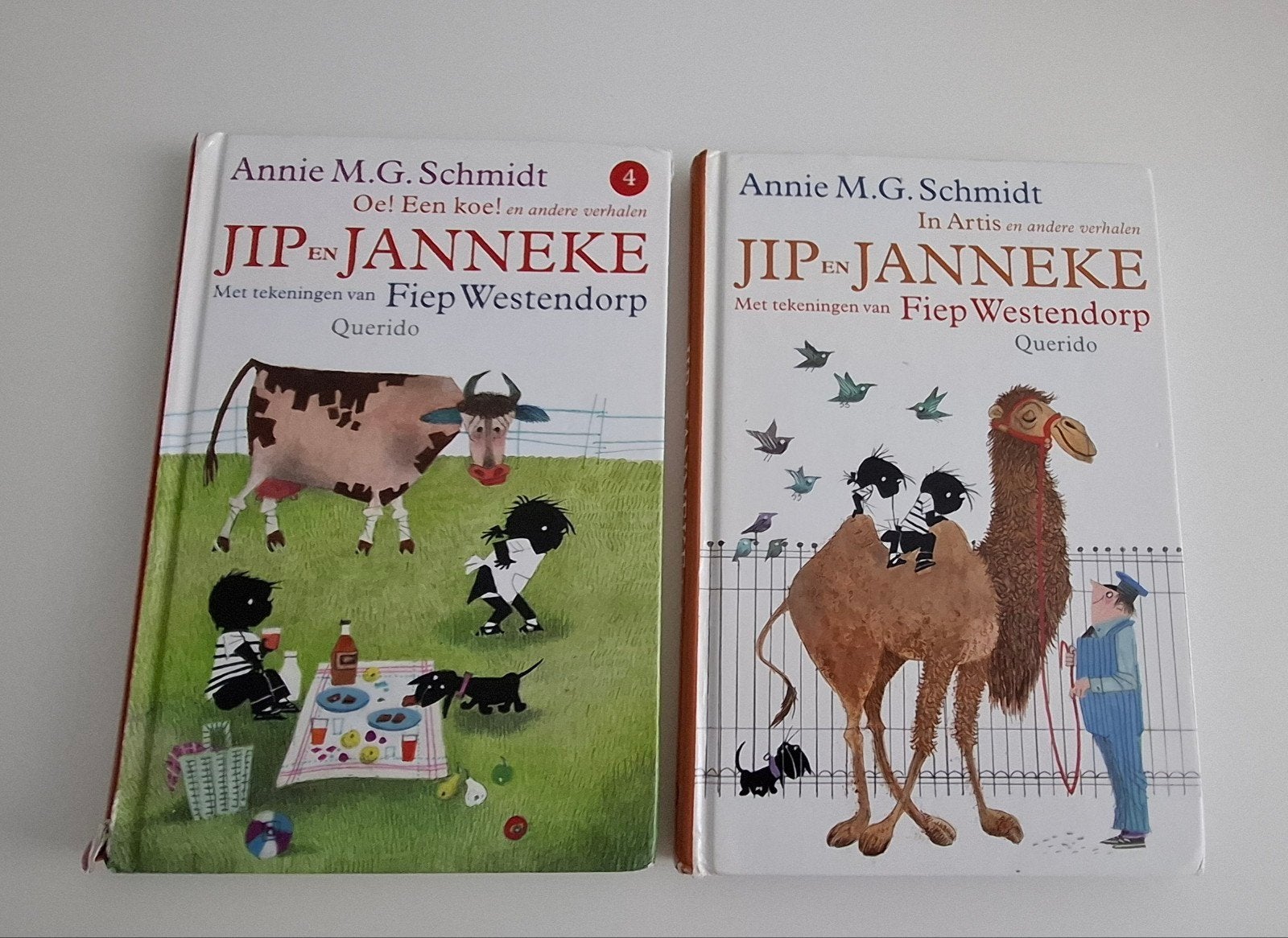Jip en Janneke boeken - 2 stuks, gebruikt, Ophalen, Gelezen, Annie M.G. Schmidt, Fictie algemeen
