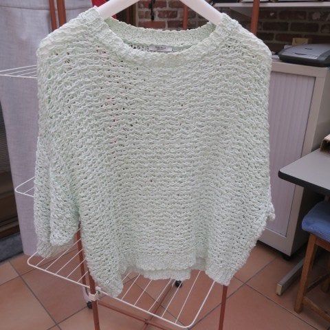 Cropped pulleke nieuw knitwear lichtgroen Peserico mt 38, Maat 38/40 (M), Peserico, Nieuw, Ophalen of Verzenden