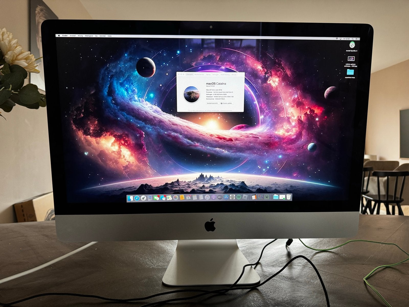 iMac (27-inch, Late 2013) met MacOS Catalina, Ophalen, Gebruikt, 8 GB, IMac