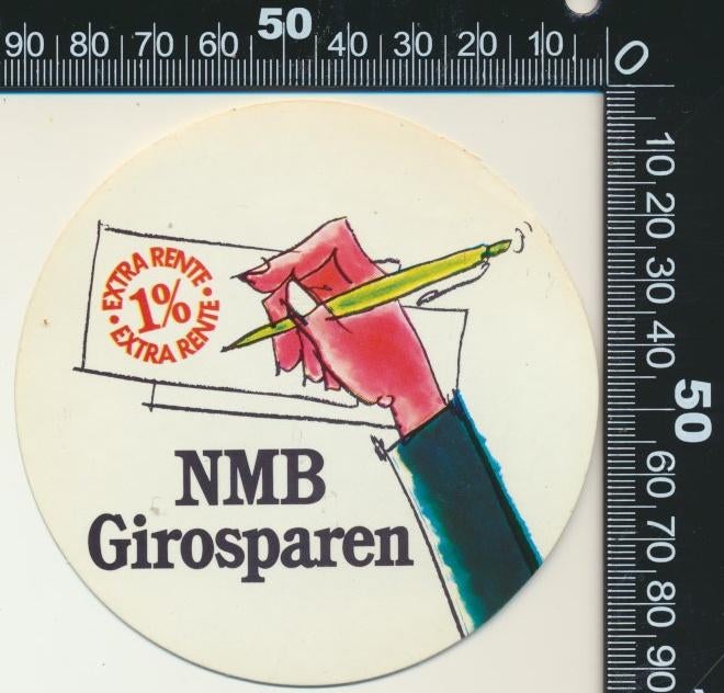 Sticker: NMB Girosparen (3), Verzamelen, Ophalen of Verzenden, Zo goed als nieuw, Bedrijf of Vereniging