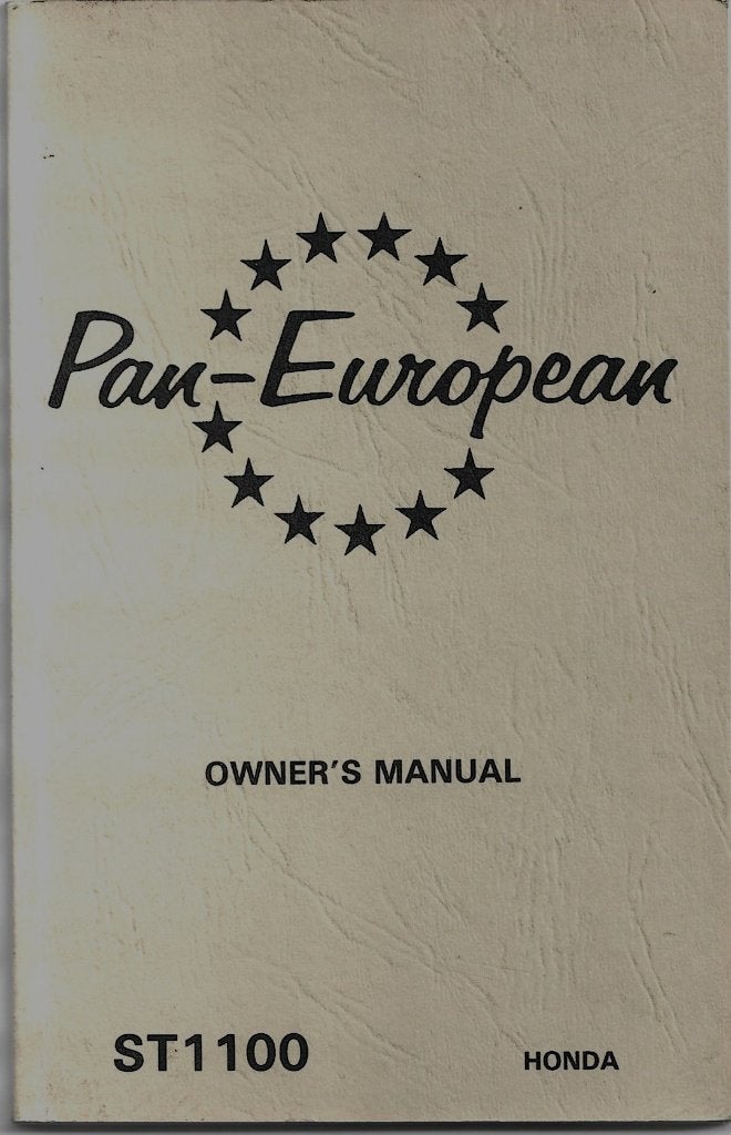 Honda ST1100 Pan European manual (3201z), Motoren, Handleidingen en Instructieboekjes, Verzenden, Honda