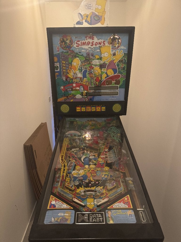 The Simpsons Flipper Pinball - Data East (1990), Ophalen, Gebruikt, Data East, Dot-matrix