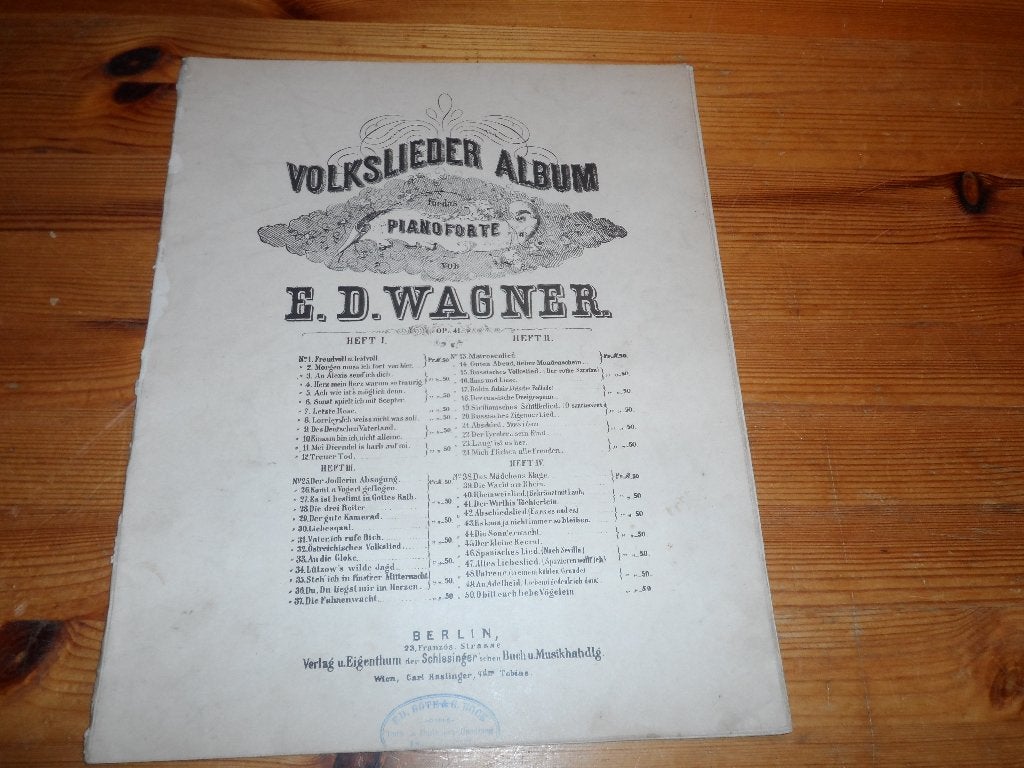 E. D. Wagner, Zang, Gebruikt, Klassiek, Ophalen of Verzenden