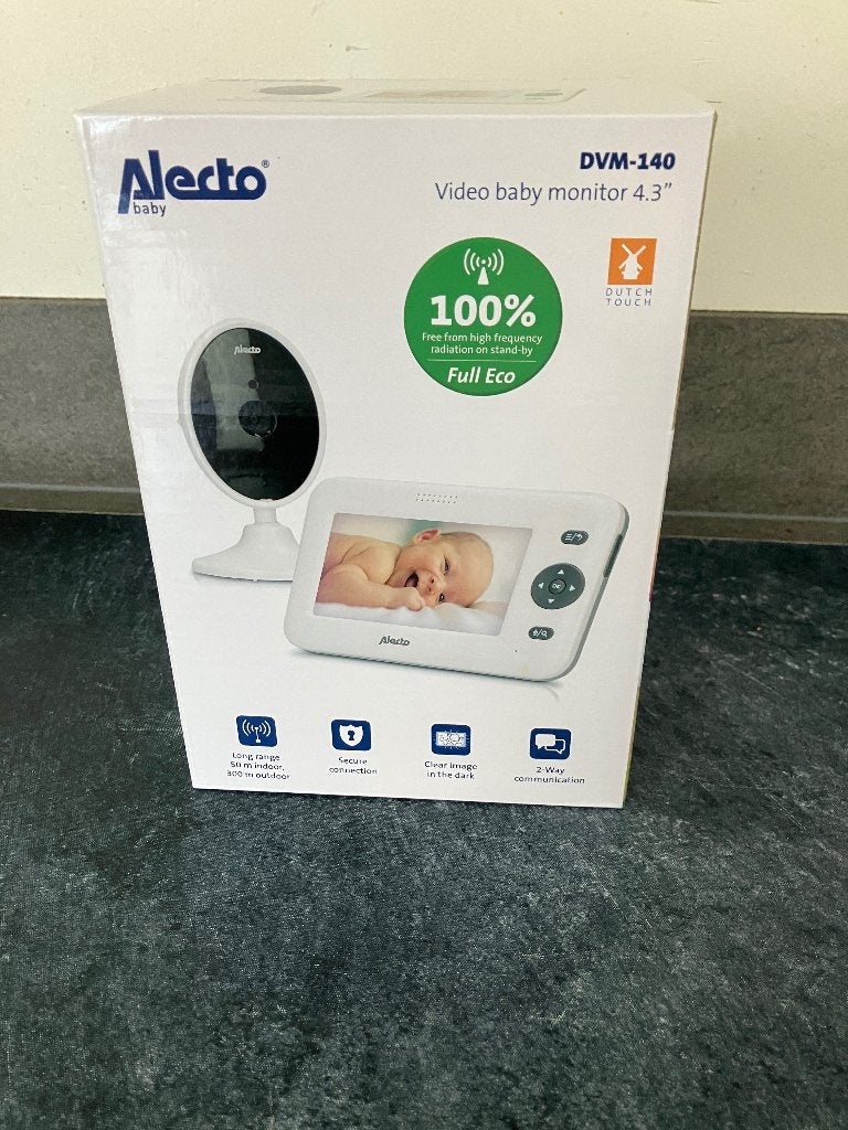 NIEUW Alecto dvm-140 video babyfoon met camera, groot scherm, Ophalen of Verzenden, Nieuw, 250 meter of meer, Camera