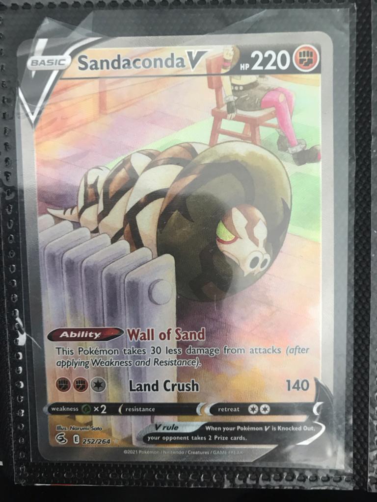 Sandaconda V Pokémon Kaart (252/264) - Zo goed als nieuw, Ophalen of Verzenden, Zo goed als nieuw, Losse kaart