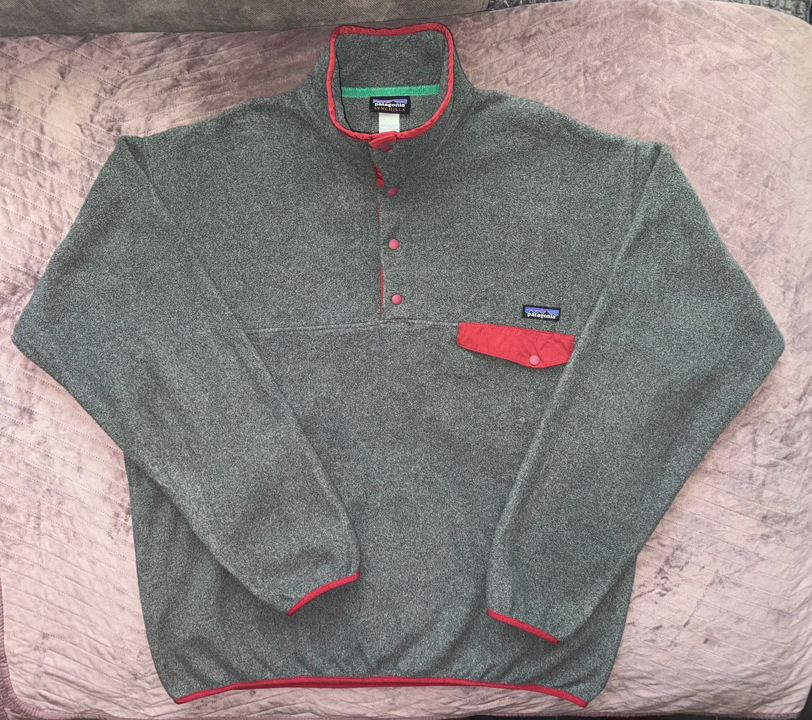 Patagonia Synchilla® Snap-T® Fleece Pullover, Kleding | Heren, Ophalen of Verzenden, Zo goed als nieuw, Maat 56/58 (XL), Grijs