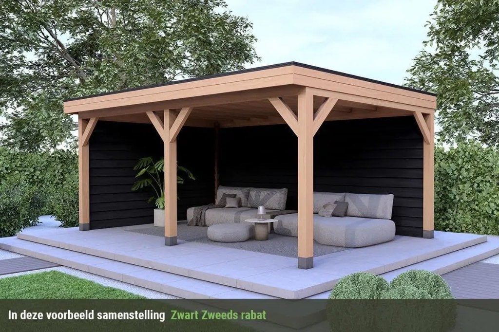 Overkapping 400cm x 600cm, Tuin en Terras, Overkappingen, Nieuw, Veranda, Ophalen of Verzenden