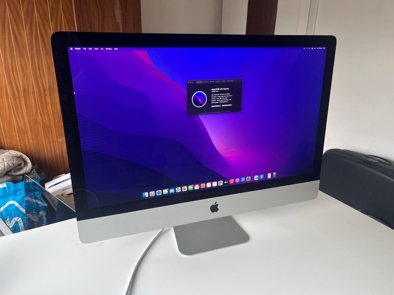 Apple iMac (retina 5k, 27-inch, late 2015), Computers en Software, Apple Desktops, Ophalen, Gebruikt, IMac, 4 Ghz of meer