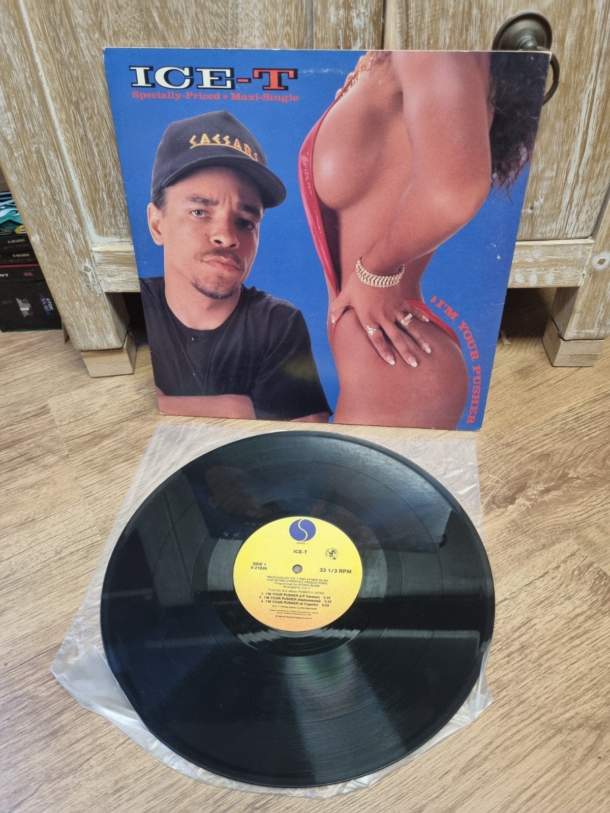 12"Ice-T – I'm Your Pusher, Cd's en Dvd's, Vinyl | Dance en House, Ophalen of Verzenden, Zo goed als nieuw, Overige formaten, Disco