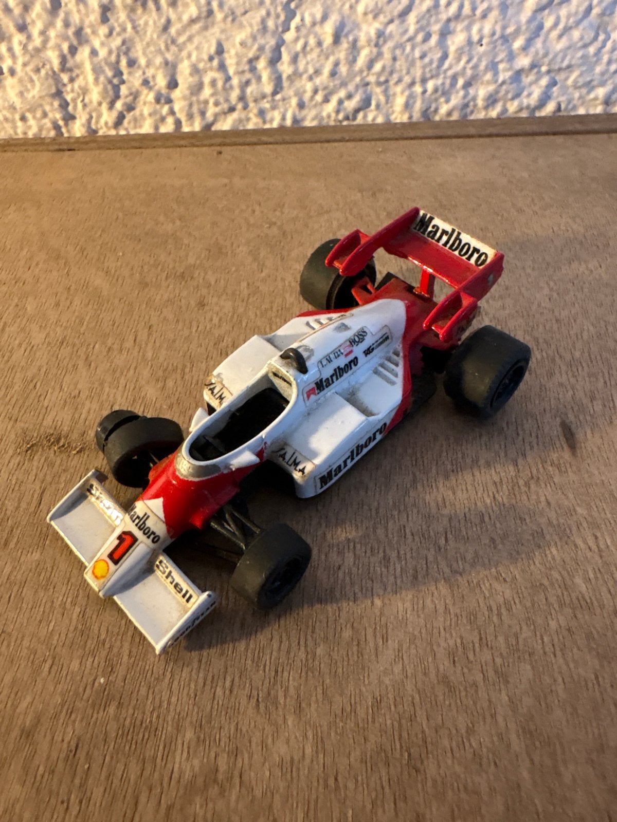 Marlboro McLaren MP4/2 Modelauto Schaal 1:53, Ophalen of Verzenden, Gebruikt, Auto, Overige merken