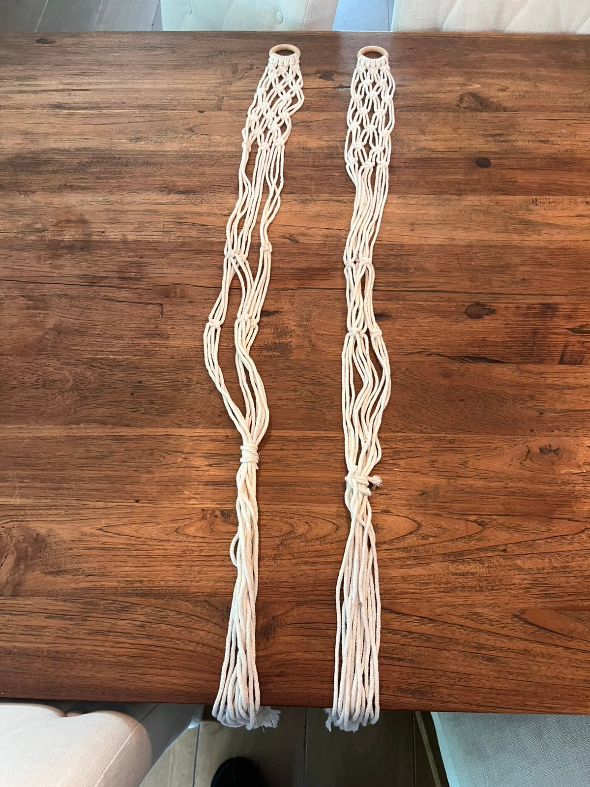 Macrame plantenhangers, Ophalen of Verzenden, Halfschaduw, Minder dan 100 cm