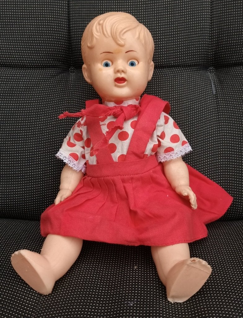Pop speelgoed vintage, Kinderen en Baby's, Speelgoed | Poppen, Ophalen, Gebruikt, Babypop