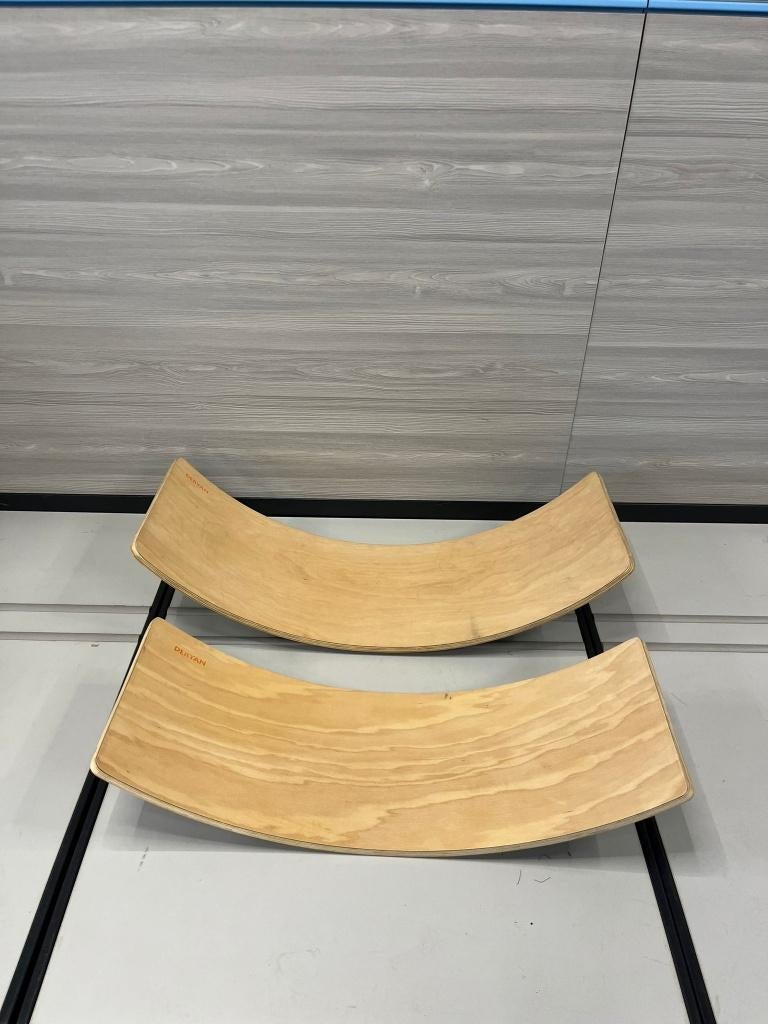 Balance Board Hout met Vilt 90/80 cm, Ophalen of Verzenden, Zo goed als nieuw, Rij- of Hobbelspeelgoed