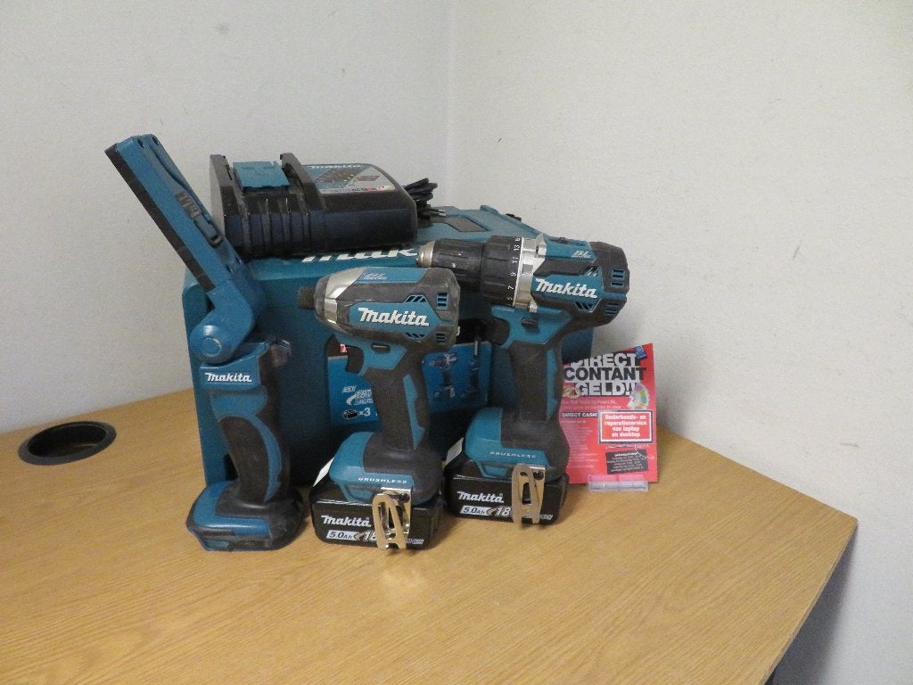 Makita Boren en slagschroeven Combiset | Pawn Eindhoven, Doe-het-zelf en Verbouw, Gereedschap | Boormachines, Ophalen, Gebruikt
