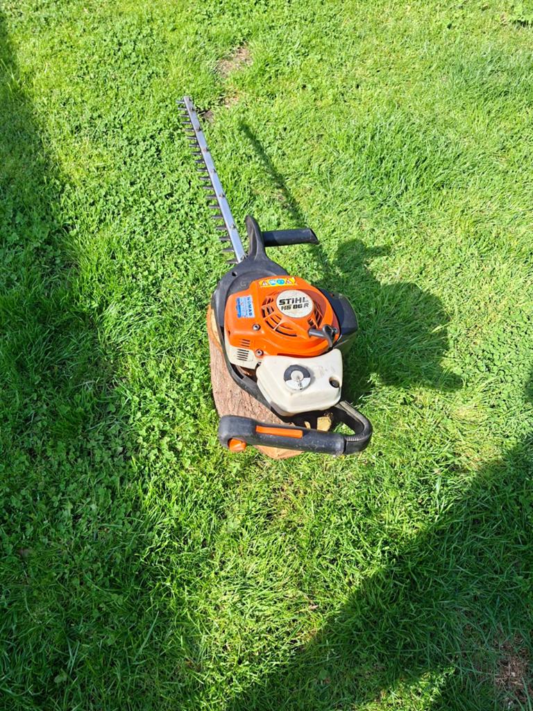 Stihl Heggenschaar HS 86 R - Choke afgebroken, Tuin en Terras, Heggenscharen, Ophalen of Verzenden, Gebruikt, Benzine, Stihl